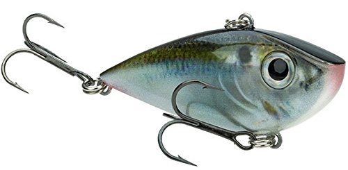 Strike King(REYESDTT12-699) Red Eyed Shad Tungsten 2 Tap Fishing Lure, 699 - Natural Shad, 1/2 oz, Tungsten Sound Chamber