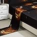 Bednlinens Luxury 4 Piece Sheet Set 3d Lion Pride Print King Size Black/Brown (LIONPRIDE-Y15)
