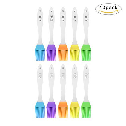 sefone Silicone Basting & Pastry Brush，Perfect for BBQ, Grilling, Baking, Marinating Meat, Steaks, Spring Rolls & Much More，Set of 10 (Multicolor) - Thumbnail 7