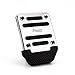 HDE 3 Piece Non Slip Pedal Kit Gas Clutch Brake Cover Pads for Manual Transmission Vehicles (Chrome and Black)