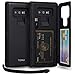 TORU CX PRO Case for Galaxy Note 9, with Card Holder | Slim Protective Cover with Hidden Credit Cards Wallet Flip Slot Compartment Kickstand | Include Mirror, Strap, USB Adapter - Black