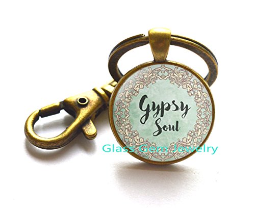 Gypsy Soul Keychain Gypsy Soul Key Ring Gypsy Keychain Gypsy