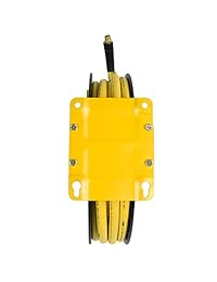 DeWalt DXCM024-0344 - Carrete de manguera de doble brazo con manguera de goma de 0.2 in x 4.2 ft