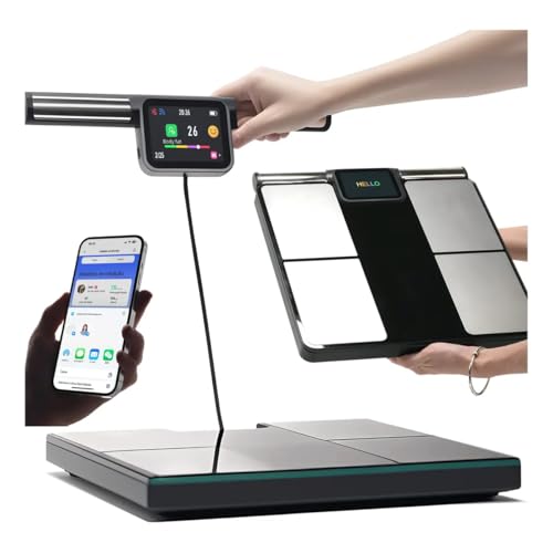Balança Bioimpedância Digital 8 Eletrodos Smart App+tela Tft monitoramento preciso dos dados corporais diários