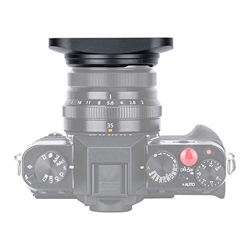 JJC Dedicated Black Metal Square Lens Hood for Fujinon XF35mmF2 R WR XF23mmF2 R WR, Fuji