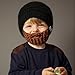 Beardo Kids Detachable Beard Hat, Black Brown