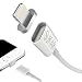 SUKAR Magnetic Charger Cable Adapter for Iphone 6s, Iphone 6s Plus, Iphone 6, Iphone 6 Plus, Iphone 5, Iphone 5c, Iphone 5s, Ipad Pro, Ipad mini, Ipad Air 3.3ft 1M 3.3 Feet (Silver)