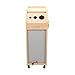 Salon Wooden Trolley Hair Beauty Station Maple