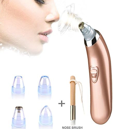 Blackhead Remover, Eletric Pore Vacuum Suction Facial Acne Cleaner Tool Suction Vacuum Tool Kit with 4 Beauty Probes