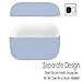 Airpods Pro Case, Ultra Thin Soft Silicone Anti-Slip Protective Watruer Case for Apple Airpods 3 Charging Case - Light Blue