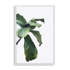 Framed Canvas Wall Art Green Plants Canvas Prints Home Artwork Decoration for Living Room,Bedroom - 16x24 inches