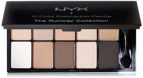NYX Professional Makeup Eyeshadow Palette 10 Color, Caviar and Bubbles, 0.49 Ounce
