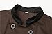 Chef Jackets Waiter Coat Short Sleeves Underarm Mesh Size L (Label:XXL) Brown