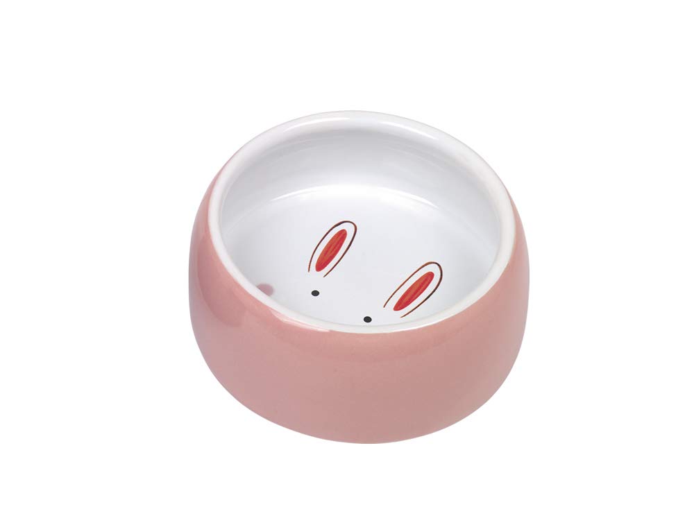Nobby Rodent Ceramic Feeding Trough, Pink, Diameter 12 cm, 0.25 L, Pack of 1