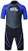 Hyperflex Access Unisex Child's 2mm Back Zip Shorty Wetsuit - Warm, Kid's Springsuit - 4-Way Stretch Neoprene - Adjustable Collar and Flat Lock Construction - 50+ UV SHIELD. Ages 2 thru 16