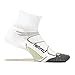 Feetures! Men's Elite Max Cushion Quarter, White + black, xl