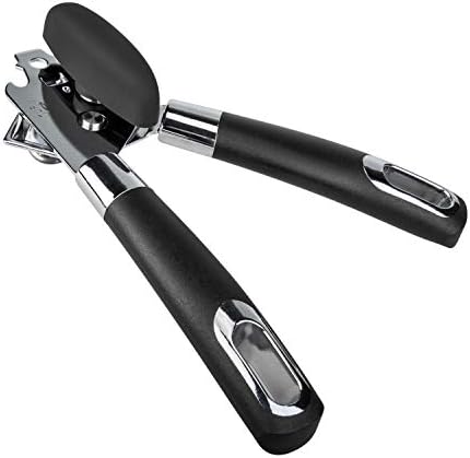 3 in 1 Can Openers,AMEON Jar/Tin Opener NO-Rust Stainless Steel Manual Opener Smooth Edge Bottle Opener Kitchen Tools with Lids Off for Elderly,Arthritis Hands