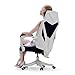 Hbada Office Adjustable Chair, High Back with Breathable Mesh Recline Desk Chair, White