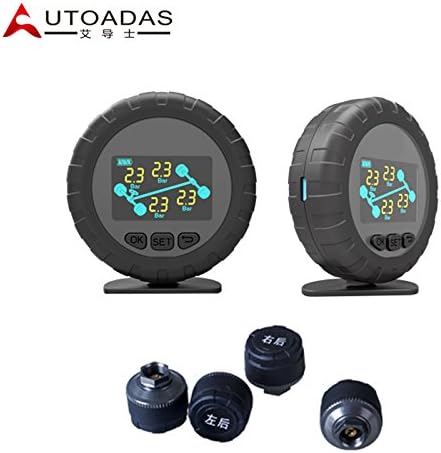 car TPMS with 4 external sensors psi bar Wireless tyre pressure monitoring system Alarm LCD Display Monitor TPMS tools