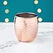 VonShef Moscow Mule Copper Mugs Set of 4 Hammered Effect Barrel Style 16oz Glasses With Gift Box