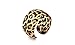 Global Huntress Alluring Natural Leopard Print Acrylic Bangle Cuff Bracelet