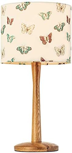 Simple Modern Bedroom Bedside Creative Butterfly Lampshade Wooden Table Lamp Bedside Lamp