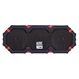 Altec Lansing iMW477 Mini Life Jacket Bluetooth Speaker Waterproof Wireless Bluetooth Speaker, Hands-Free Extended Battery Outdoor Speaker, Ultra-Portable 10ft Range, Red/Black