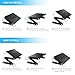Laptop Stand, Alloyseed Foldable Laptop Table, Height Adjustable Aluminum Laptop Desk for Bed and Sofa, Portable Laptop Bed Tray Table, Including 2 Cooling Fans and Mouse Pad, Macbook Notebook TV Desk