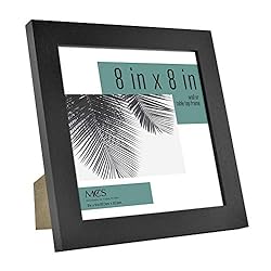 MCS Studio Gallery Frame, Black Woodgrain, 8 x 8 in