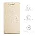 BLU VIVO 8 case, KuGi BLU VIVO 8 case, Ultra-Thin BW Style PU Cover + TPU Back Stand Case for BLU VIVO 8 Smartphone(Gold)
