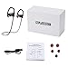 NEXGADGET Bluetooth Headphones, V4.1 Wireless In Ear Earbuds with Mic, IPX5 Waterproof Earphones, Stereo Noise Cancelling Sport Headset (8-Hours Playtime & Secure Ear Hooks)
