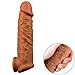 Extra Large Extender 6.5INCH Sleeve Extension Male Enlarger Toy 6529(Skin Tone)
