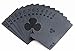 EBTOYS 2-Pack Playing Cards Regular Index Waterproof Plastic Playing Cards (Black)