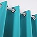 Deconovo Teal Blackout Curtains 2 Panels for Living Room, Darkening Thermal Bedroom Curtains and Drapes, Kids Nursery Window Curtains, 52W x 63L Inch