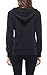 Lightweight Cotton Full Zip Up Pullover Sweatshirt Hoodies w EttelLut Hair Band Black L