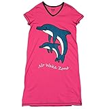 Lazy One Women's Dolphin V-Neck Nightshirt