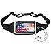 i2 Gear Running Belt Waist Pack with Touch Screen - Cell Phone Belt Holder Case with Zipper Pouch for iPhone 12, 11, XS, XR, XS Max, 6 Plus, SE & Galaxy S10, S9, S8, S7, A8, A6 Pixel, LG