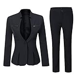 YUNCLOS Women's Elegant Business Two Piece Office