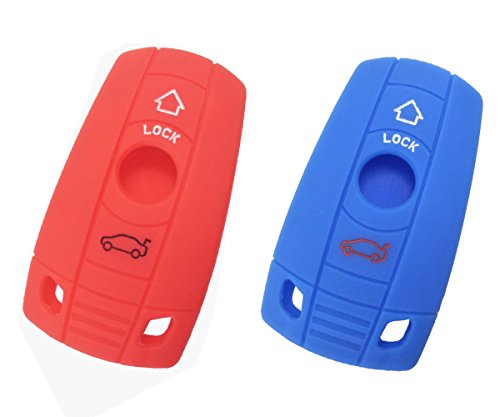 Replacement Key Fob Cover Case fits for BMW 1 3 5 Series X1 X3 X5 525i 530i E90 E92 E93 F10 Keyless Entry Key Fob Shell
