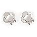 Nakpunar Large Blank Shoe Clips - 20 (10 Pair)