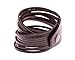 True Heart Style Genuine Leather Wrap Multi-strand 10 Strand Bangle Cuff Bracelet