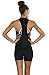icyzone Workout Tank Tops for Women - Running Muscle Tank Sport Exercise Gym Yoga Tops Athletic Shirts (M, Black)