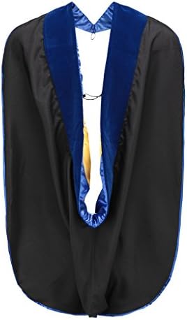 Robe Depot Graduation Unisex Deluxe Doctoral Hood, without Gold Piping