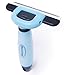 Casfuy Dog and Cat Brushes for Shedding- Reduce 95% Shedding - Soft Silicone Handle & 4 inch Stainless Steel Comb for Long and Short Hairs