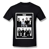 Men's The 1975 Band Members Poster T-shirt Trendy Black