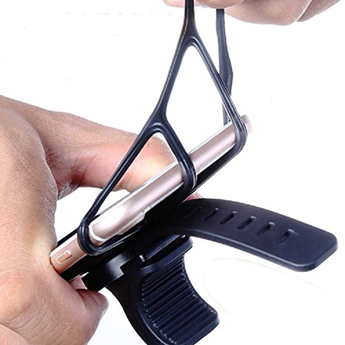 Floppy 360° Universal Bike Anti Shake and Stable Cradle/Mount Silicone Mobile Holder, Multi Angle Rotating Handlebar Sta