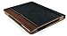S-Tech iPad Mini 4 / Mini 5 Case Black and Tan Soft Leather Wallet Smart Cover with Sleep/Wake Feature Flip Case for Apple iPad Mini 4 (2015 2019 Model Release)