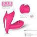 Wearable Vagina Vibrator with 7 Frequency Wireless Remote-Control G Spot Vibrator Massager/Clitoris Vibrator for Woman (Pink)