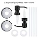 Kntiwiwo 2-Pack Black Mason Jar Soap Dispenser Lid and Pump Stainless Steel Replacement Suitable for Dish Soap,Lotion Matches Regular 2.36