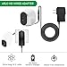 Power Adapter with 16 Feet Cable, Plug Adapter Compatible with Arlo Camera (VMC3030, VMS3430), Replace CR123A
